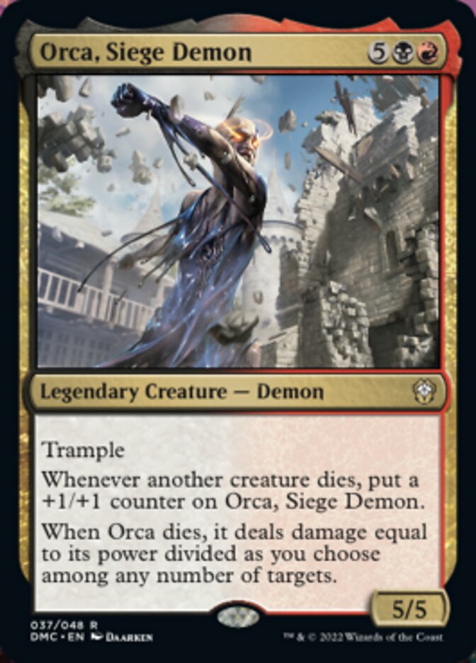 Orca, Siege Demon [Dominaria United Commander] | L.A. Mood Comics and Games