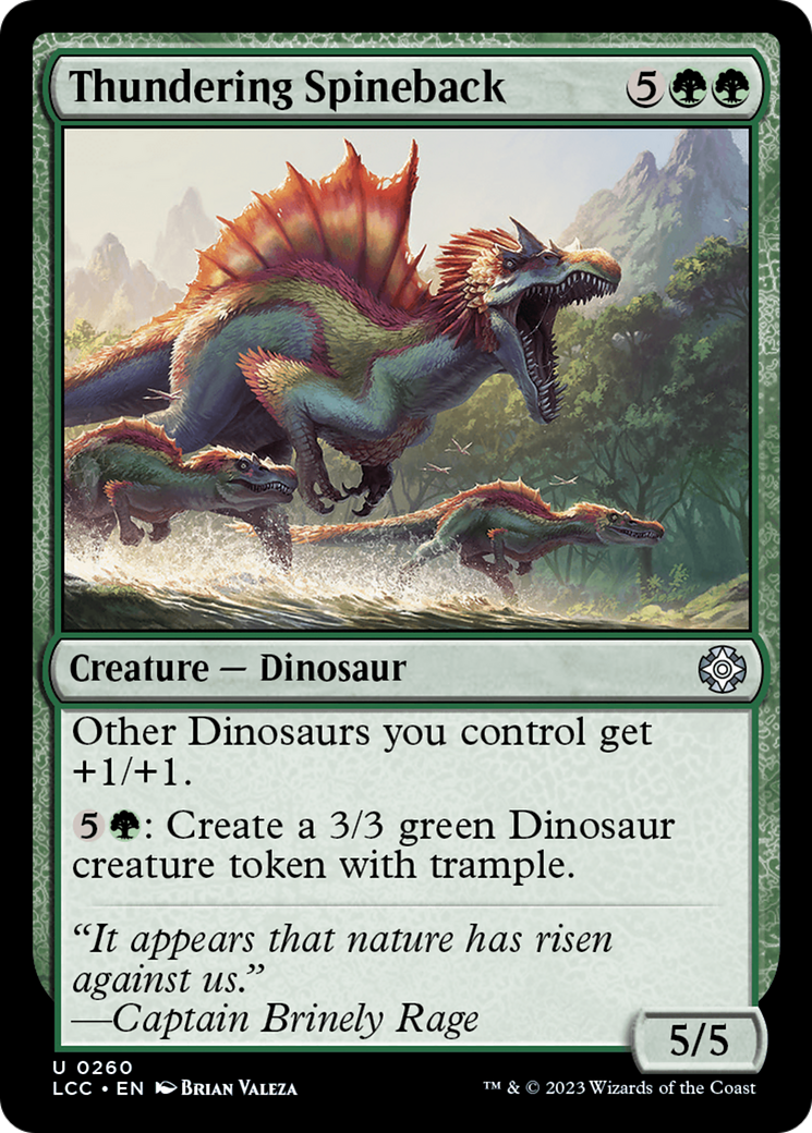 Thundering Spineback [The Lost Caverns of Ixalan Commander] | L.A. Mood Comics and Games