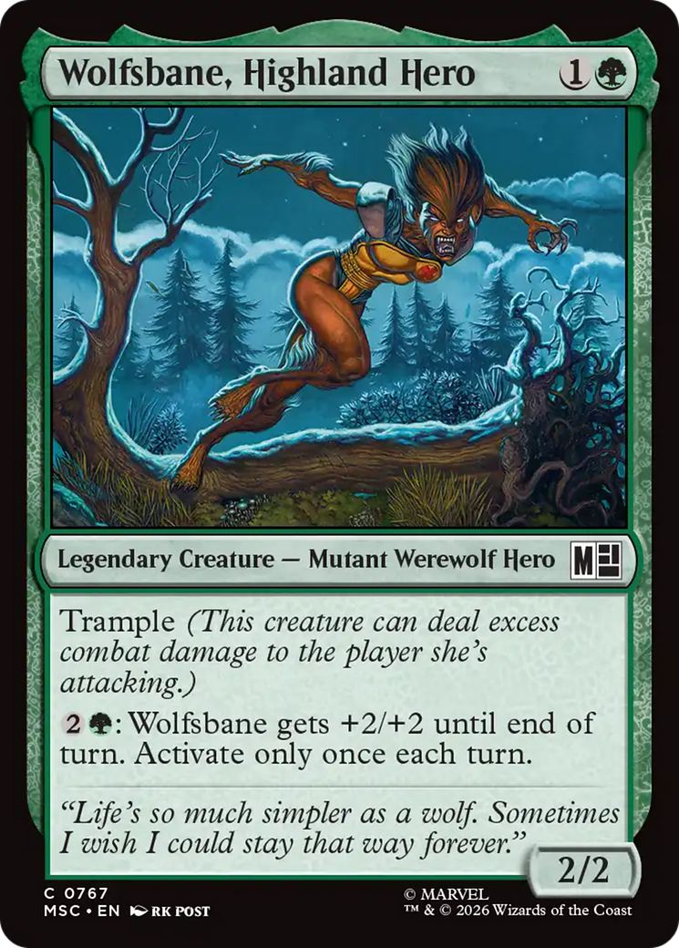 Wolfsbane, Highland Hero [Marvel Super Heroes Commander] | L.A. Mood Comics and Games