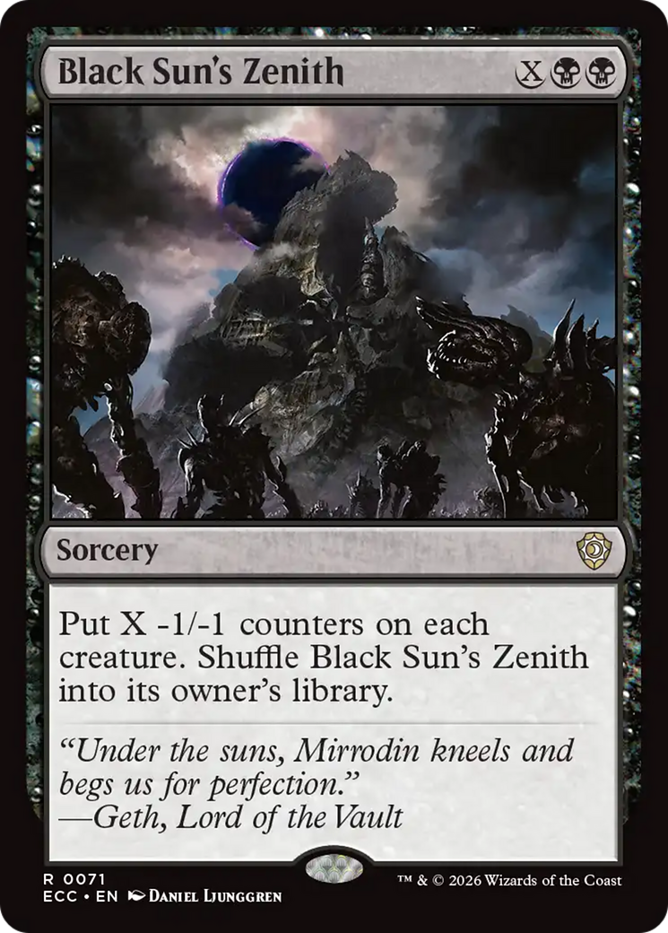 Black Sun's Zenith [Lorwyn Eclipsed Commander] | L.A. Mood Comics and Games