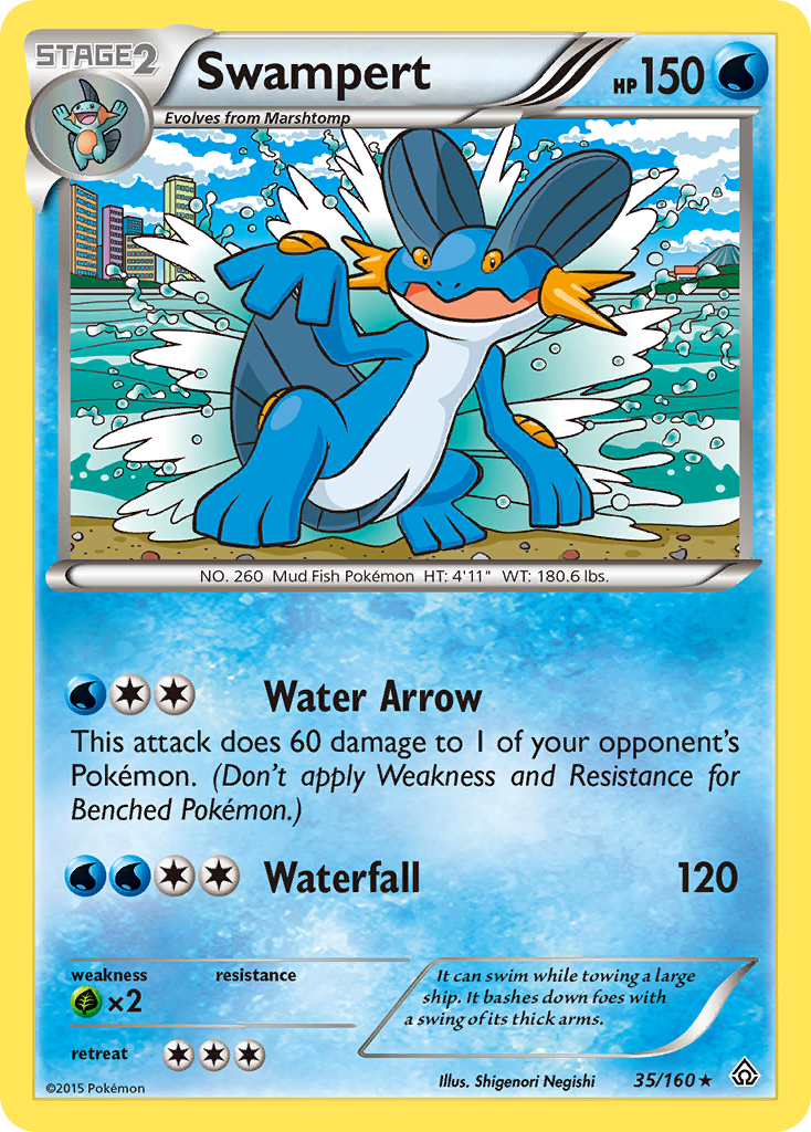Swampert (35/160) [XY: Primal Clash] | L.A. Mood Comics and Games