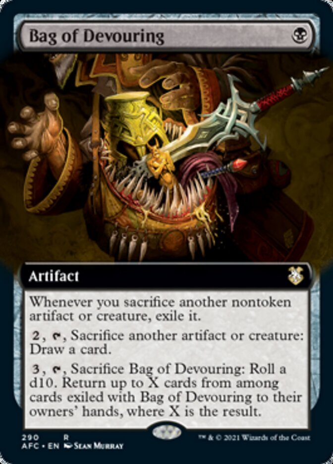 Bag of Devouring (Extended Art) [Dungeons & Dragons: Adventures in the Forgotten Realms Commander] | L.A. Mood Comics and Games
