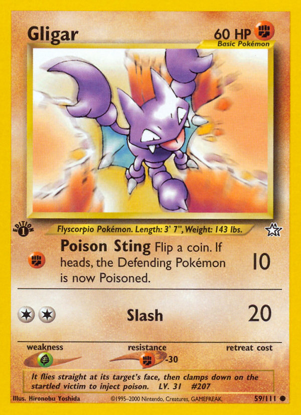 Gligar (59/111) [Neo Genesis 1st Edition] | L.A. Mood Comics and Games