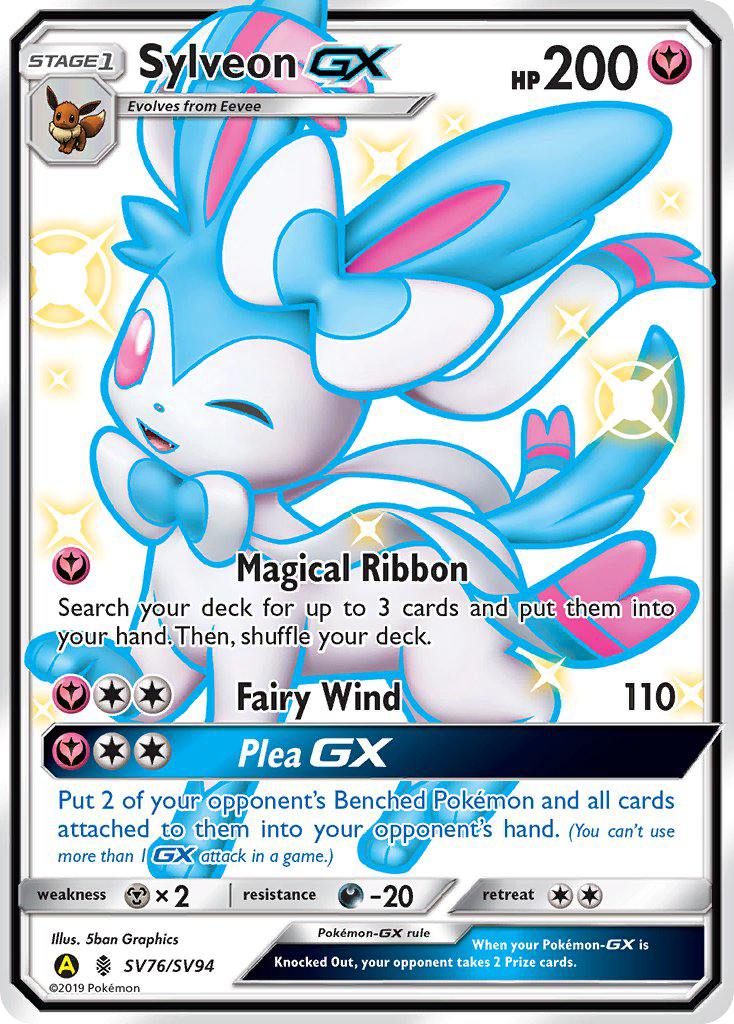 Sylveon GX (SV76/SV94) [Sun & Moon: Hidden Fates - Shiny Vault] | L.A. Mood Comics and Games