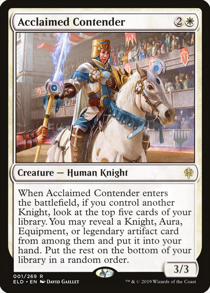Acclaimed Contender (Promo Pack) [Throne of Eldraine Promos] | L.A. Mood Comics and Games