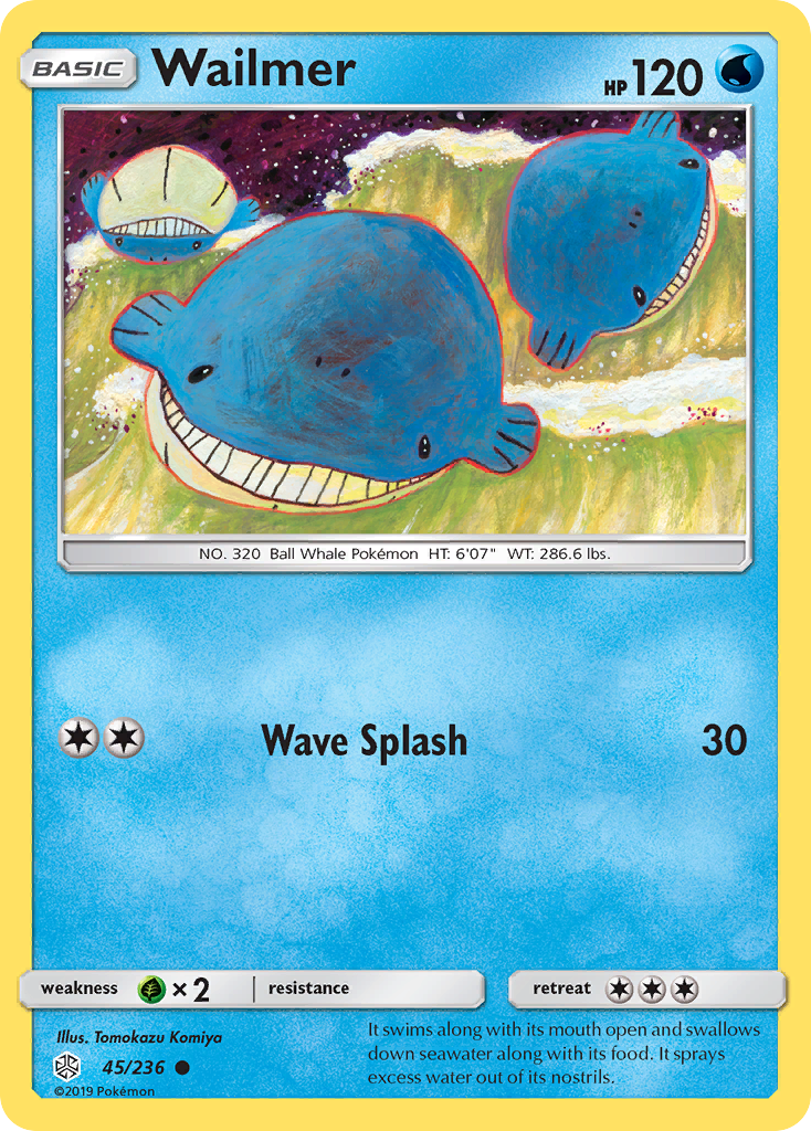 Wailmer (45/236) [Sun & Moon: Cosmic Eclipse] | L.A. Mood Comics and Games