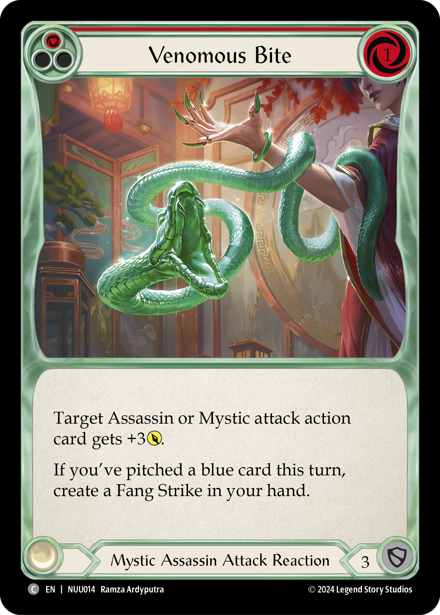 Venomous Bite [NUU014] (Part the Mistveil Nuu Blitz Deck) | L.A. Mood Comics and Games