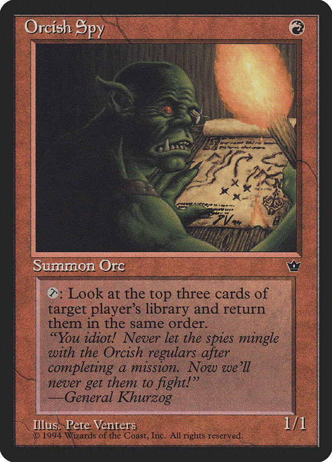 Orcish Spy (Pete Venters) [Fallen Empires] | L.A. Mood Comics and Games