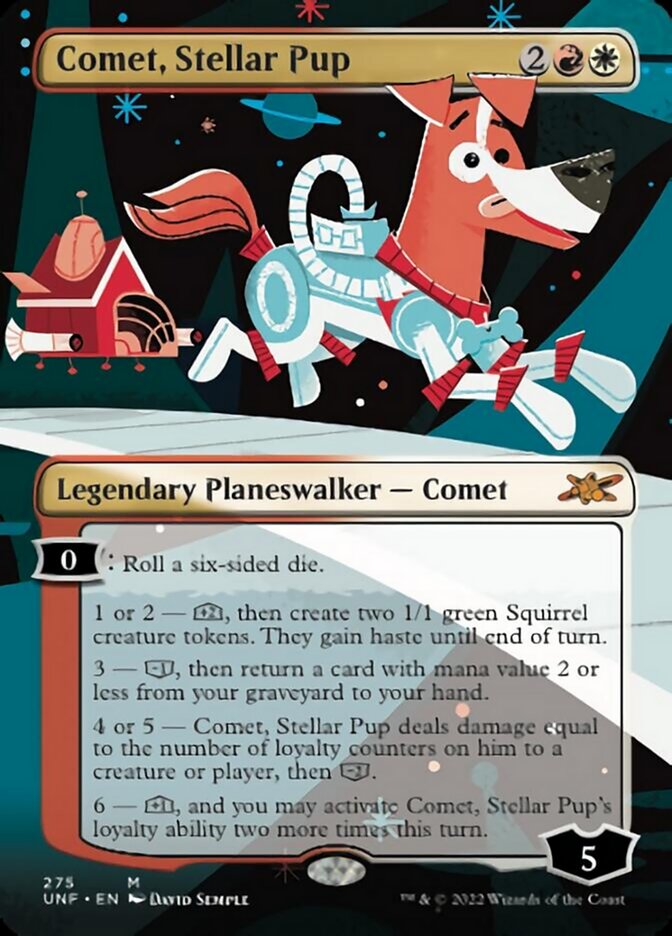Comet, Stellar Pup (Borderless) [Unfinity] | L.A. Mood Comics and Games
