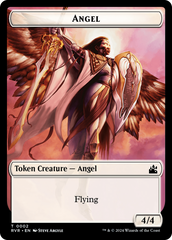 Elf Knight // Angel (0002) Double-Sided Token [Ravnica Remastered Tokens] | L.A. Mood Comics and Games