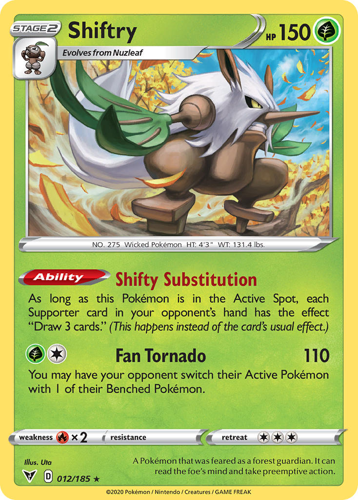 Shiftry (012/185) [Sword & Shield: Vivid Voltage] | L.A. Mood Comics and Games