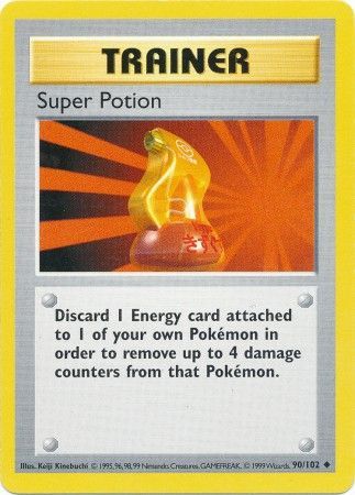 Super Potion (90/102) [Base Set Shadowless Unlimited] | L.A. Mood Comics and Games