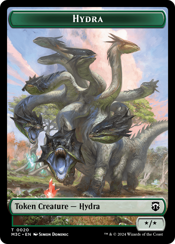 Hydra // Boar Double-Sided Token [Modern Horizons 3 Commander Tokens] | L.A. Mood Comics and Games