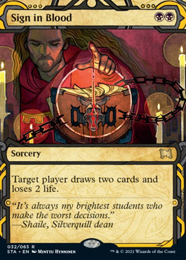 Sign in Blood (Foil Etched) [Strixhaven: Mystical Archive] | L.A. Mood Comics and Games