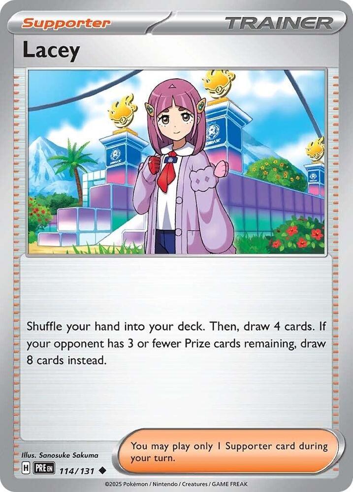 Lacey (114/131) [Scarlet & Violet: Prismatic Evolutions] | L.A. Mood Comics and Games