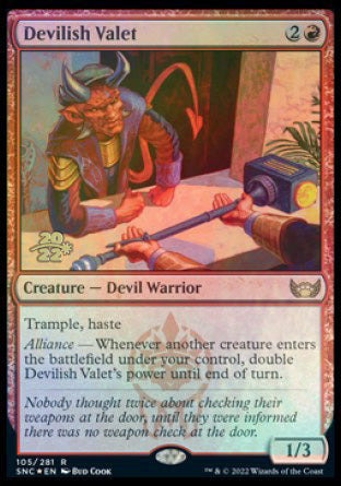 Devilish Valet [Streets of New Capenna Prerelease Promos] | L.A. Mood Comics and Games