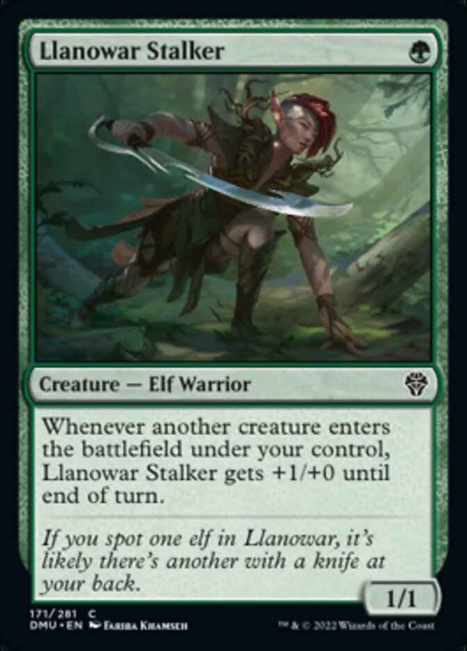 Llanowar Stalker [Dominaria United] | L.A. Mood Comics and Games