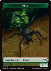 Insect (0011) // Ooze (0014) Double-Sided Token [Duskmourn: House of Horror Commander Tokens] | L.A. Mood Comics and Games