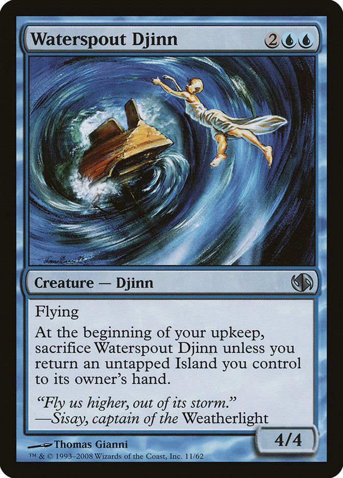 Waterspout Djinn [Duel Decks: Jace vs. Chandra] | L.A. Mood Comics and Games