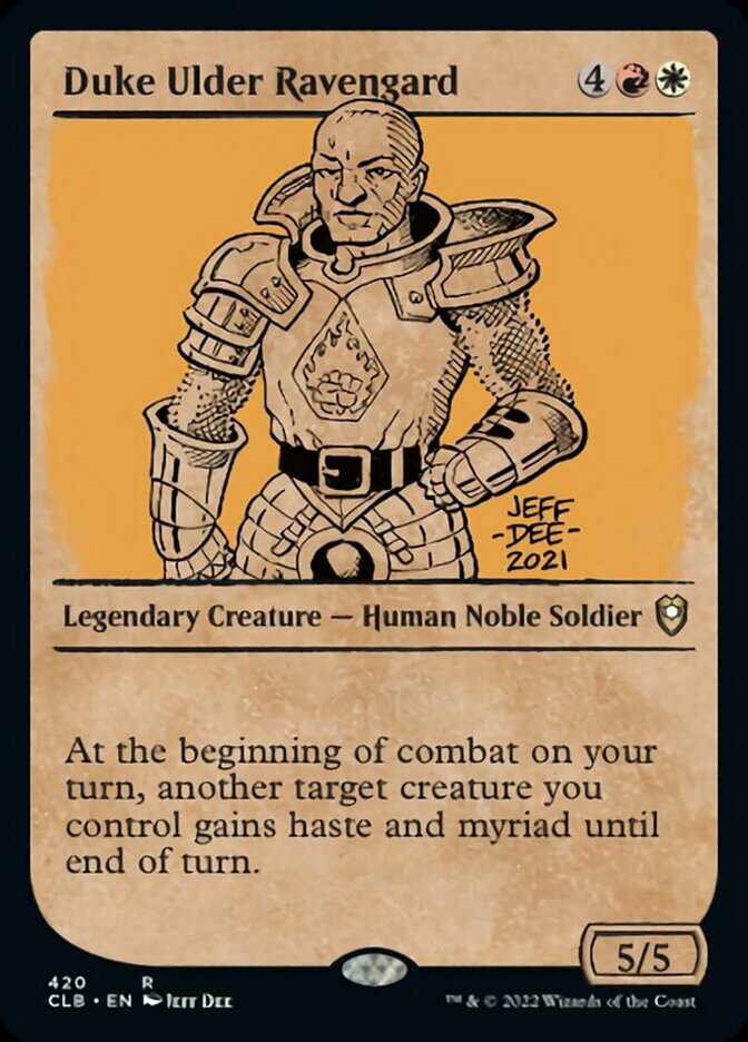 Duke Ulder Ravengard (Showcase) [Commander Legends: Battle for Baldur's Gate] | L.A. Mood Comics and Games