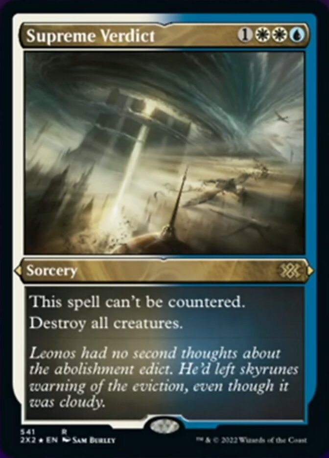 Supreme Verdict (Foil Etched) [Double Masters 2022] | L.A. Mood Comics and Games