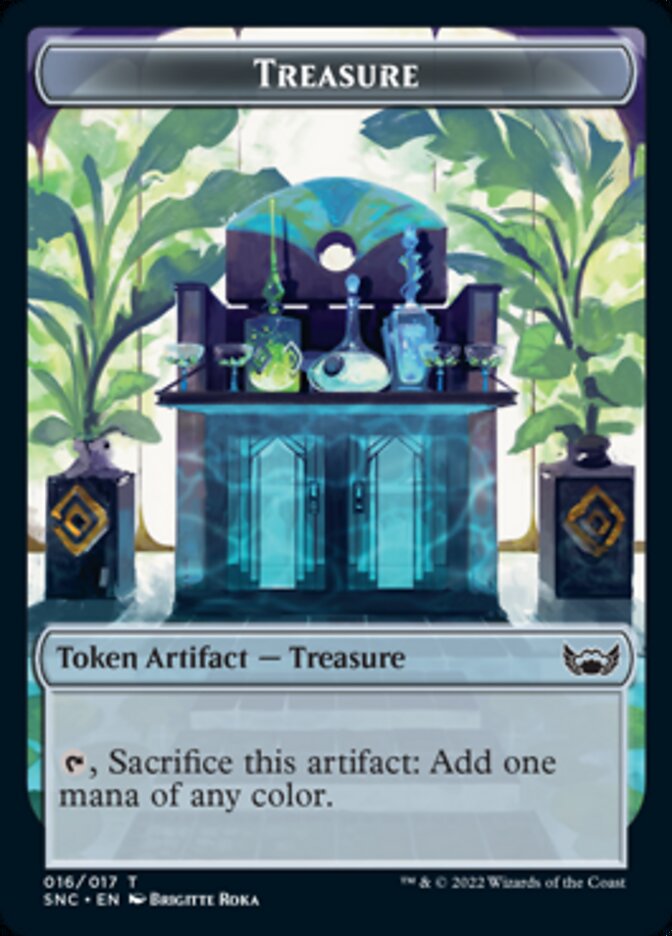 Treasure Token (016) [Streets of New Capenna Tokens] | L.A. Mood Comics and Games