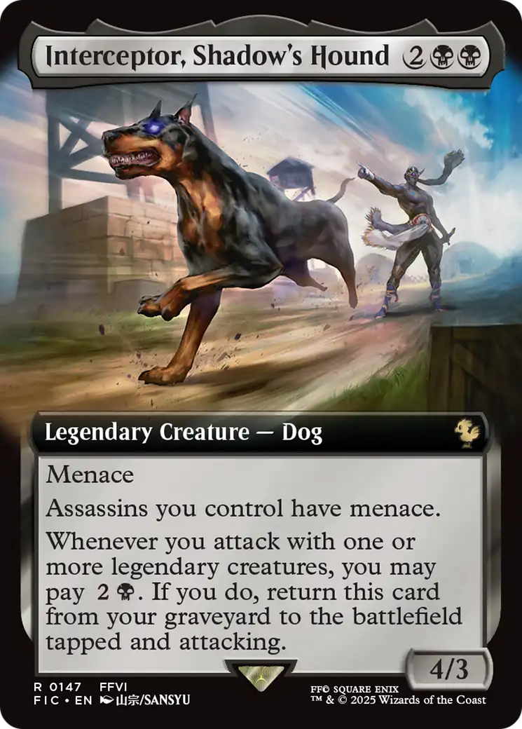 Interceptor, Shadow's Hound (Extended Art) [FINAL FANTASY Commander] | L.A. Mood Comics and Games