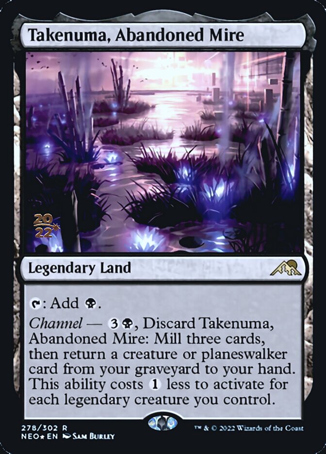Takenuma, Abandoned Mire [Kamigawa: Neon Dynasty Prerelease Promos] | L.A. Mood Comics and Games