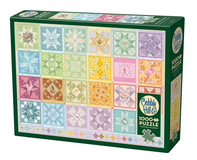 Puzzle 1000pc Star Quilt Seasons | L.A. Mood Comics and Games