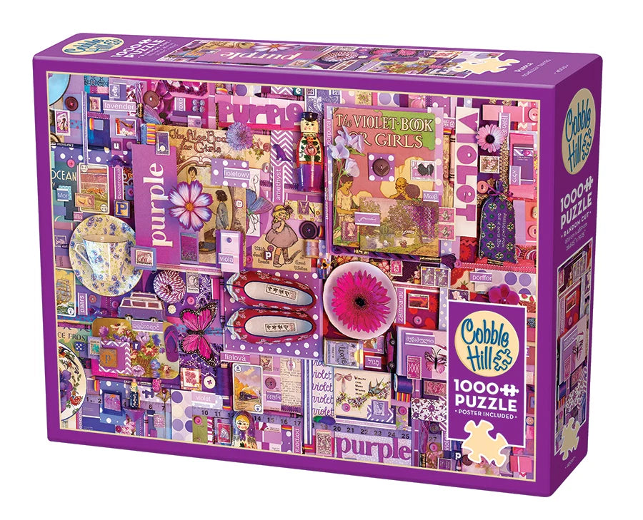 Puzzle 1000pc Purple | L.A. Mood Comics and Games