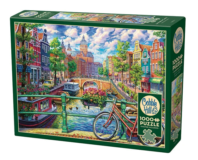 Puzzle 1000pc Amsterdam Canal | L.A. Mood Comics and Games