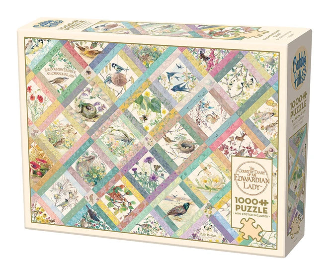 Puzzle 1000pc Country Diary Quilt | L.A. Mood Comics and Games