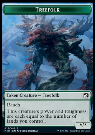 Clue // Treefolk Double-Sided Token [Innistrad: Midnight Hunt Tokens] | L.A. Mood Comics and Games
