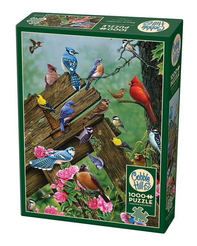 Birds of the Forest Puzzle 1000 Piece | L.A. Mood Comics and Games