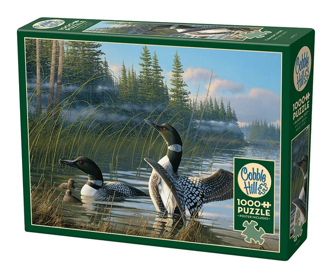 Puzzle 1000pc Common Loons | L.A. Mood Comics and Games