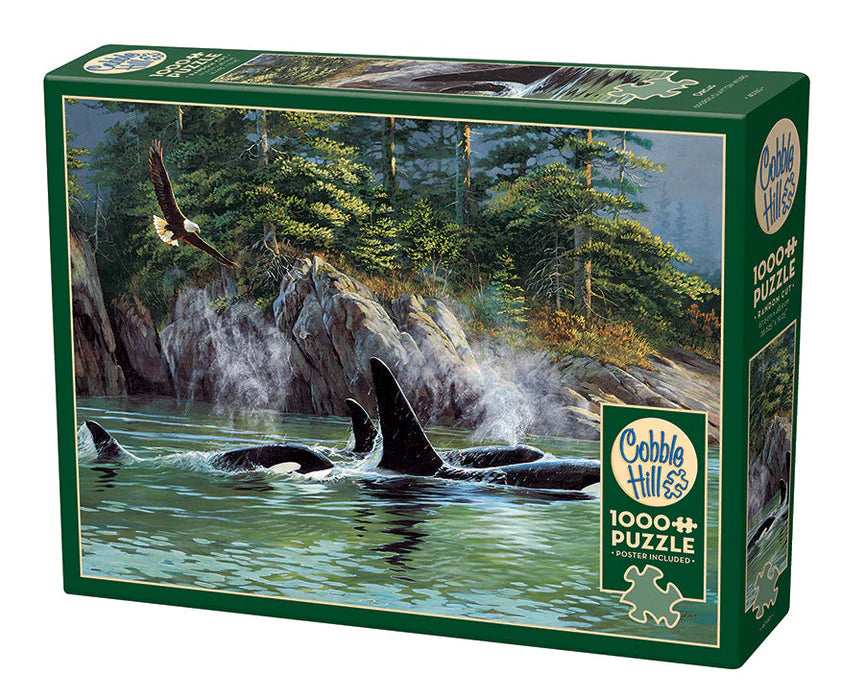 Puzzle 1000pc - Orcas | L.A. Mood Comics and Games