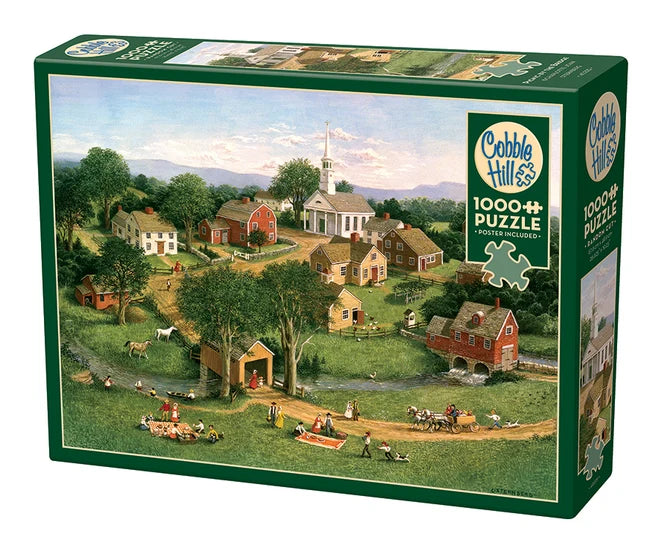 Picnic by the Bridge Puzzle 1000 Piece | L.A. Mood Comics and Games
