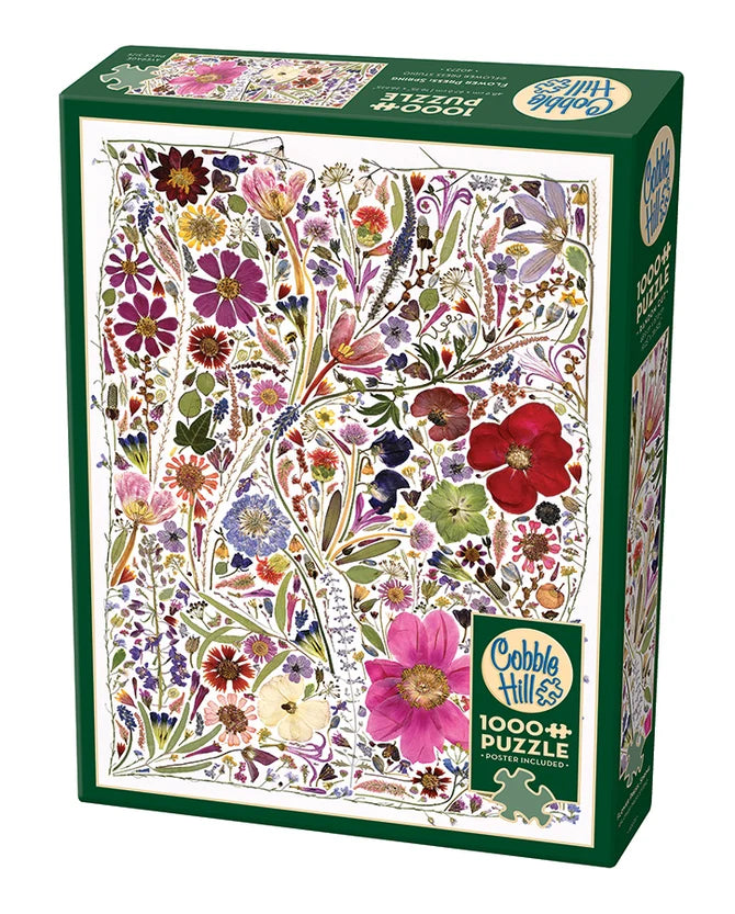 Puzzle 1000pc Flower Press: Spring | L.A. Mood Comics and Games