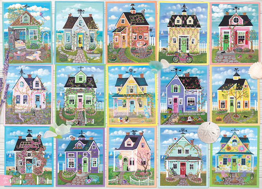 Puzzle 1000 Seaside Cottages | L.A. Mood Comics and Games