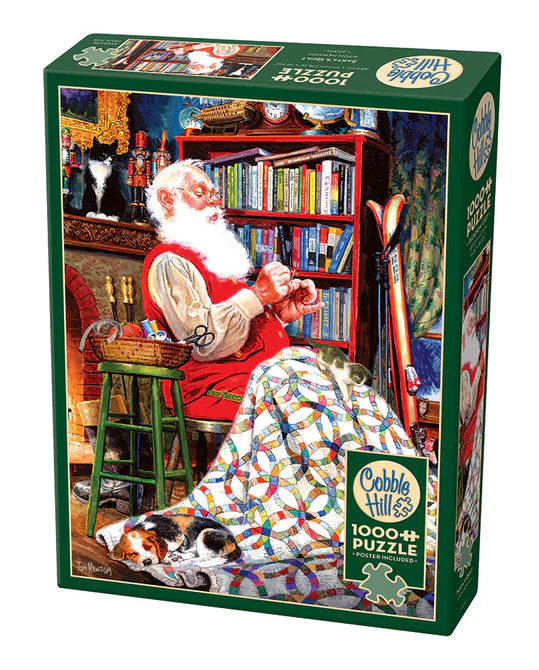 Puzzle 1000pc Santa's Quilt | L.A. Mood Comics and Games