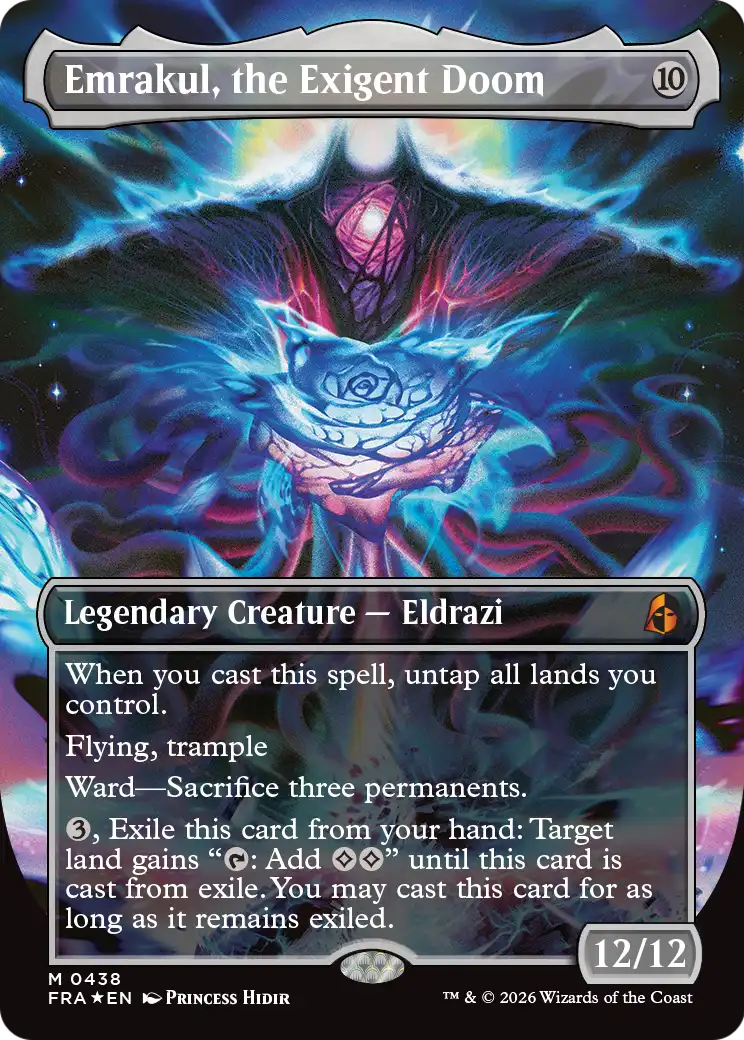 Emrakul, the Exigent Doom (Borderless) [Reality Fracture] | L.A. Mood Comics and Games
