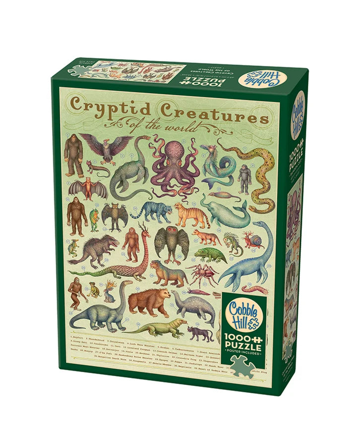 Puzzle 1000pcs Cryptid Creatures of the World | L.A. Mood Comics and Games