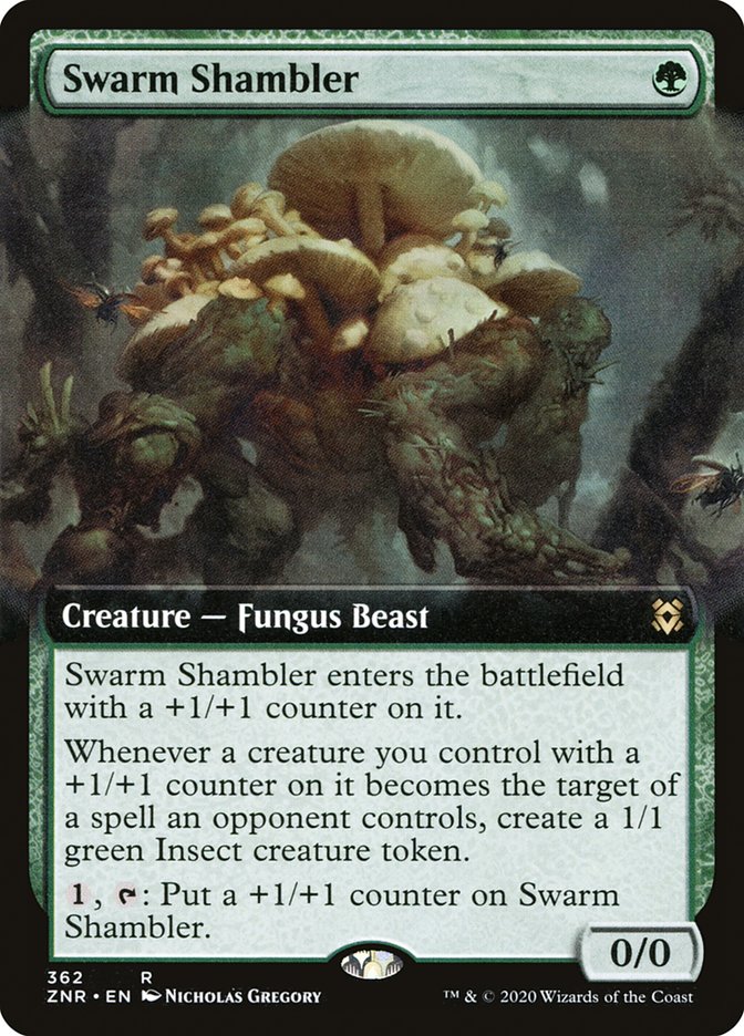 Swarm Shambler (Extended Art) [Zendikar Rising] | L.A. Mood Comics and Games