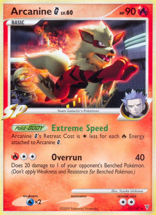 Arcanine G (15/147) [Platinum: Supreme Victors] | L.A. Mood Comics and Games