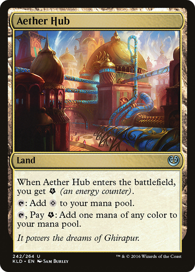 Aether Hub (Ripple Foil) [Modern Horizons 3 Commander] | L.A. Mood Comics and Games