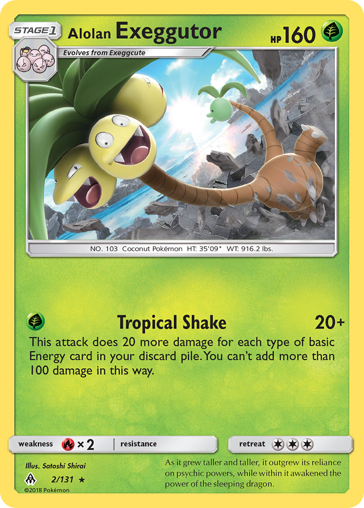 Alolan Exeggutor (2/131) [Sun & Moon: Forbidden Light] | L.A. Mood Comics and Games
