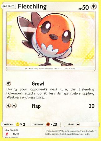 Fletchling (11/30) [Sun & Moon: Trainer Kit - Lycanroc] | L.A. Mood Comics and Games