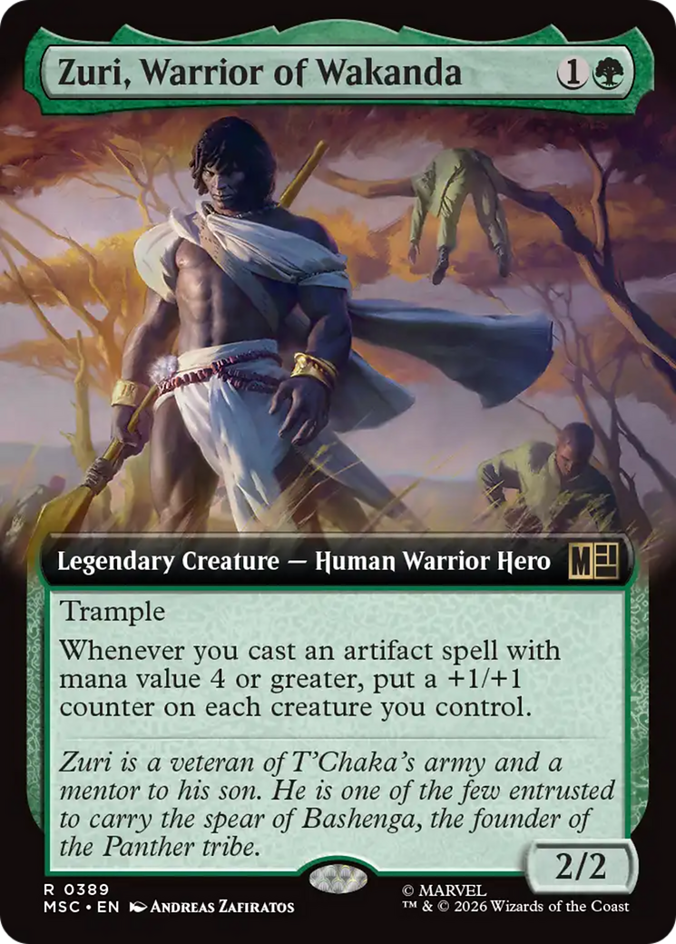Zuri, Warrior of Wakanda (Extended Art) [Marvel Super Heroes Commander] | L.A. Mood Comics and Games