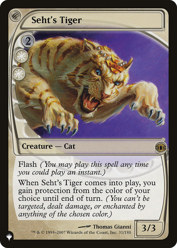 Seht's Tiger [The List] | L.A. Mood Comics and Games