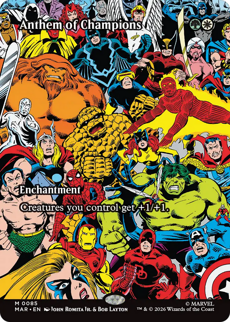 Anthem of Champions (Borderless) [Marvel Universe: Eternal-Legal] | L.A. Mood Comics and Games